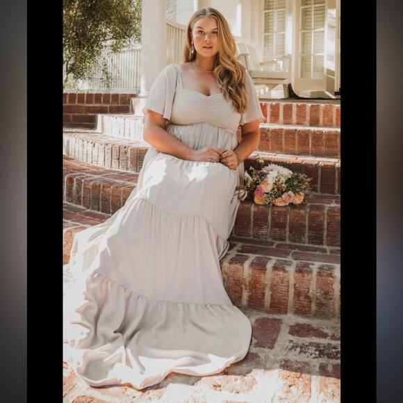 Show Me Your Mumu Nicole Maxi in Show Me The Ring Crisp Plus Size 2X 2XL XXL - Picture 1 of 10
